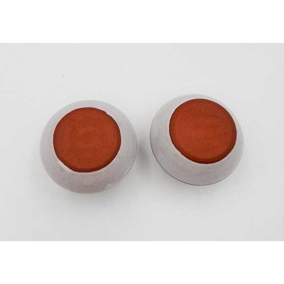 Rineanna Pottery Shannon Ireland Egg Cups Glazed Hand Signed Gray Blue Set 2 - Picture 6 of 7